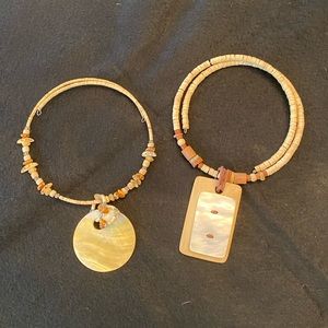 Pair of Necklaces with fun statement pendant